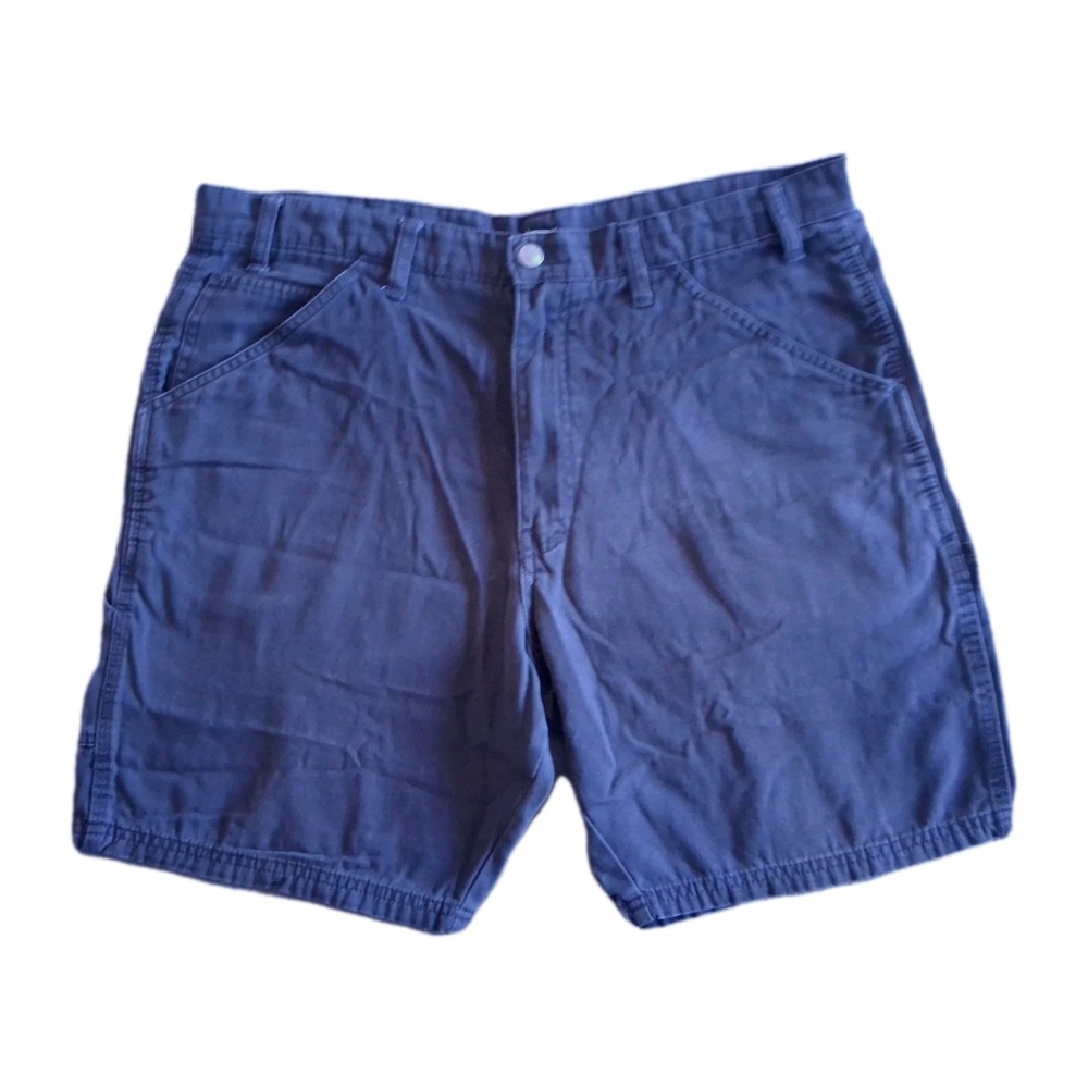 Katin Shorts Men's Size 36 X 8" Carpenter Blue Canvas Cargo Surf Hiking Outdoors